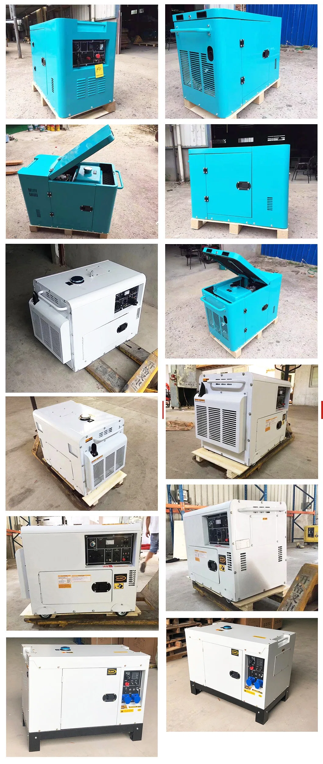 Digital Generator Inverter 4.5kw Open Portable 4500W 192f Diesel Generator for Sale